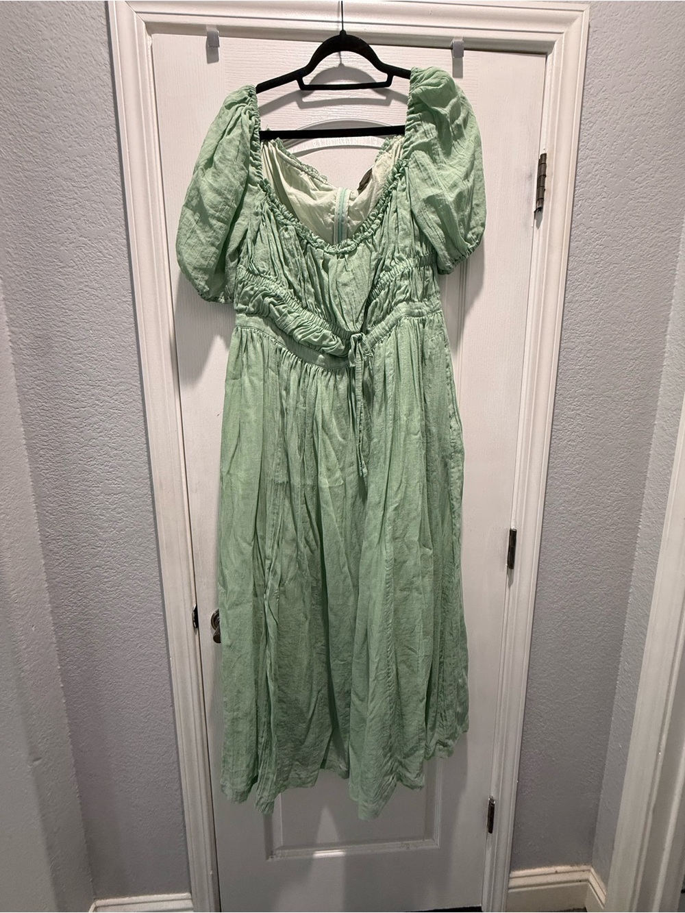 EUC Linennaive Osmanthus Maxi Linen Dress (2XL) - Turquoise